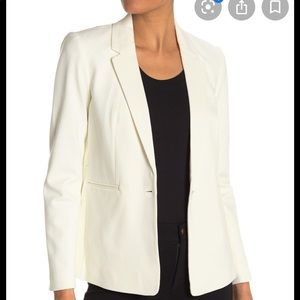 T Tahari Ponte Single Button Blazer